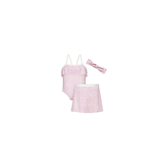 4SBM33KDOAY324 - New Born Girl's Swimsuit Set - 324 Rose Poudre