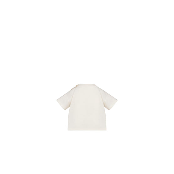 4SBM33TEE6Y014 - New Born Girl's Jersey T-Shirt - 014 Cream
