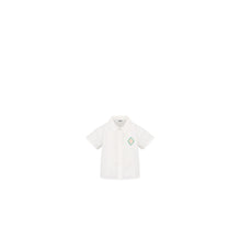 4SBM41SRTJY013 - New Born Boy's Woven Shirt - 013 Blanc Lait