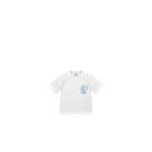4SBM43TEEAY29B - New Born Boy's Jersey T-Shirt - 29B Blanc/Marine