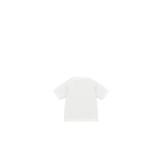 4SBM43TEEAY29B - New Born Boy's Jersey T-Shirt - 29B Blanc/Marine