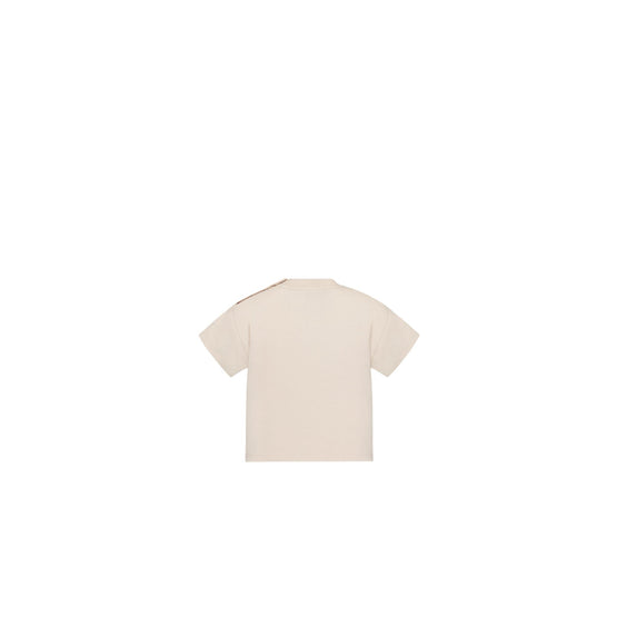 4SBM43TEEPY010 - New Born Boy's Jersey T-Shirt - 010 Ivoire