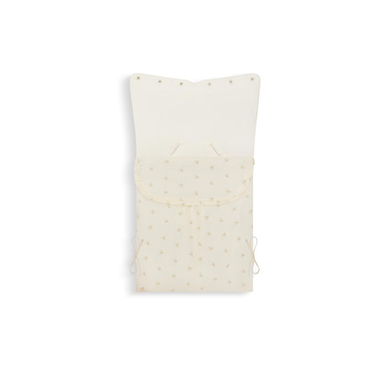 4SBP31NIDFY014 - New Born Girl's Woven Bunting Bag - 014 Cream