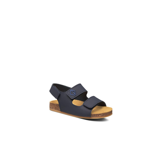4SBS45SHOEY523 - New Born Boy's Leather Shoes - 523 Bleu
