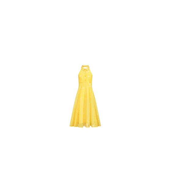 4WBH11DRSIY260 - Kid Girl's Woven Dress - 260 Jaune