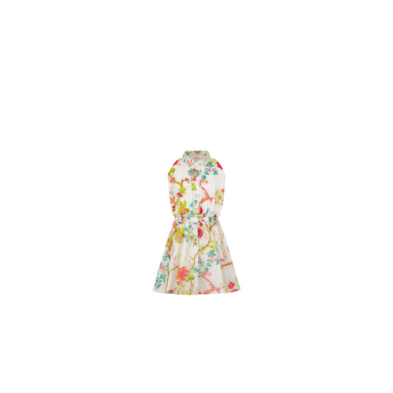 4WBM11DRSKY52J - Kid Girl's Woven Dress - 52J Toile De Jouy Fleurs/Multi
