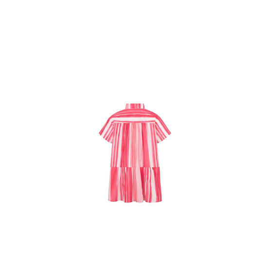 4WBM11DRSLY57I - Kid Girl's Woven Dress - 57I Rayures Roses