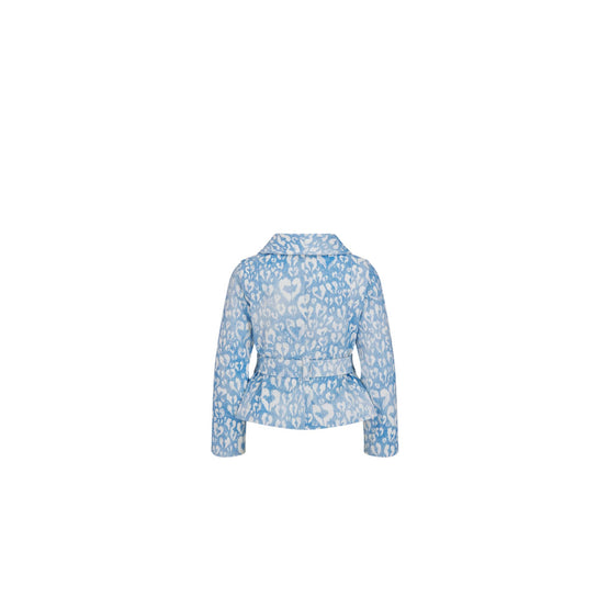 4WBM11JKTOY160 - Kid Girl's Woven Jacket - 160 Bleu/Blanc