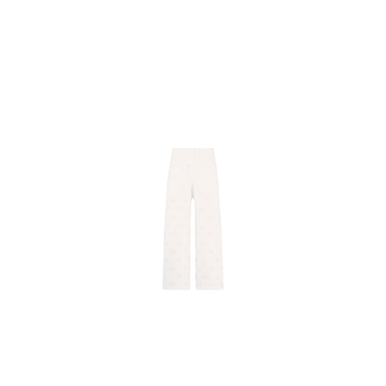 4WBM11PANGY013 - Kid Girl's Woven Pants - 013 Blanc Lait