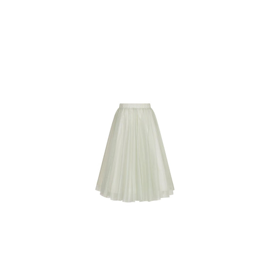 4WBM11SKTAY408 - Kid Girl's Woven Skirt - 408 Vert Clair