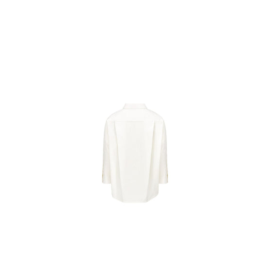 4WBM11SRTGY013 - Kid Girl's Woven Shirt - 013 Blanc Lait