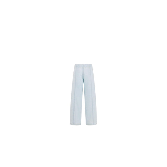 4WBM12PANEY533 - Kid Girl's Denim Pants - 533 Bleu Denim