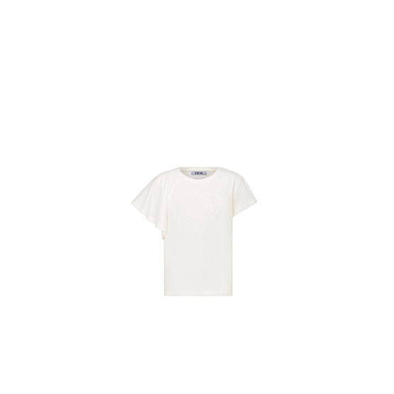 4WBM13TEEEY013 - Kid Girl's Jersey T-Shirt - 013 Blanc Lait