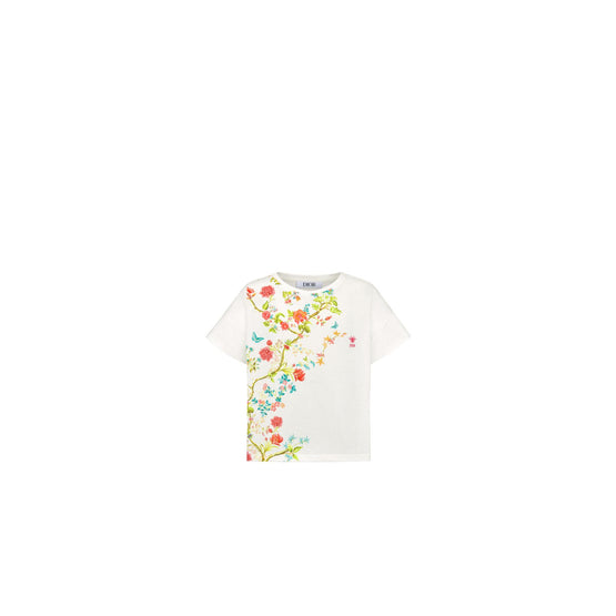 4WBM13TEEJY52J - Kid Girl's Jersey T-Shirt - 52J Toile De Jouy Fleurs/Multi
