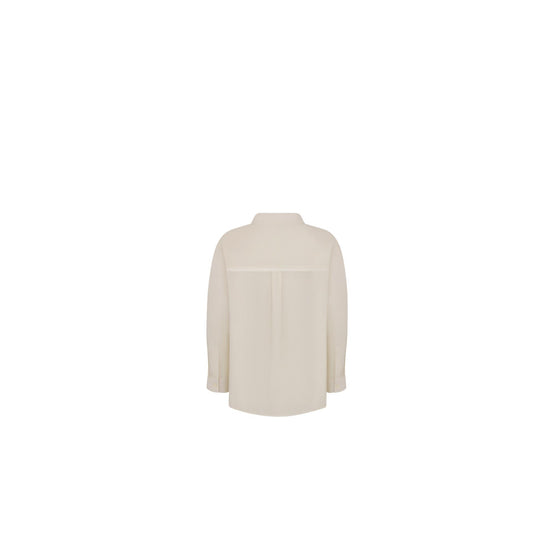 4WBM21SRTCY31B - Kid Boy's Woven Shirt - 31B Blanc/Beige