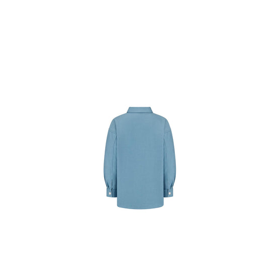 4WBM21SRTFY523 - Kid Boy's Woven Shirt - 523 Bleu