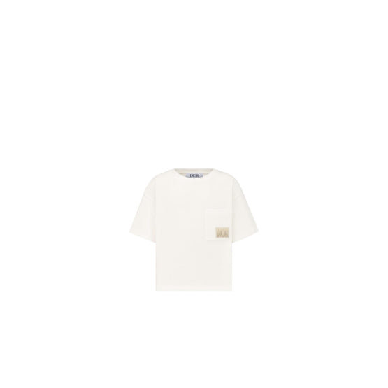 4WBM23TEEBY013 - Kid Boy's Jersey T-Shirt - 013 Blanc Lait