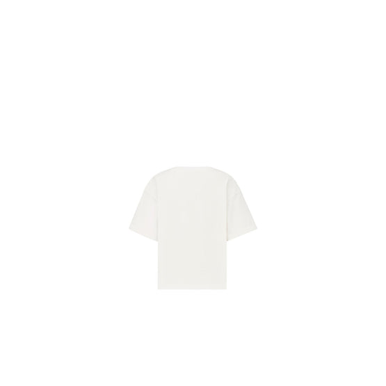 4WBM23TEEBY013 - Kid Boy's Jersey T-Shirt - 013 Blanc Lait