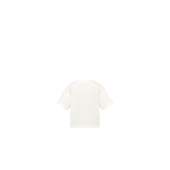4WBM23TEEEY013 - Kid Boy's Jersey T-Shirt - 013 Blanc Lait