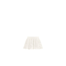 4WBM31SKTEY013 - New Born Girl's Woven Skirt - 013 Blanc Lait