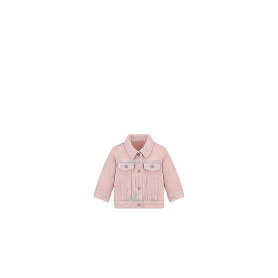 4WBM32JKTEY300 - New Born Girl's Denim Jacket - 300 Rose