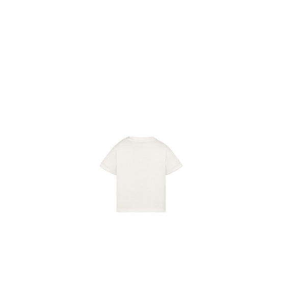 4WBM33TEEEY013 - New Born Girl's Jersey T-Shirt - 013 Blanc Lait