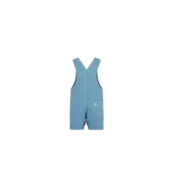 4WBM41OVEFY523 - New Born Boy's Woven Overalls - 523 Bleu