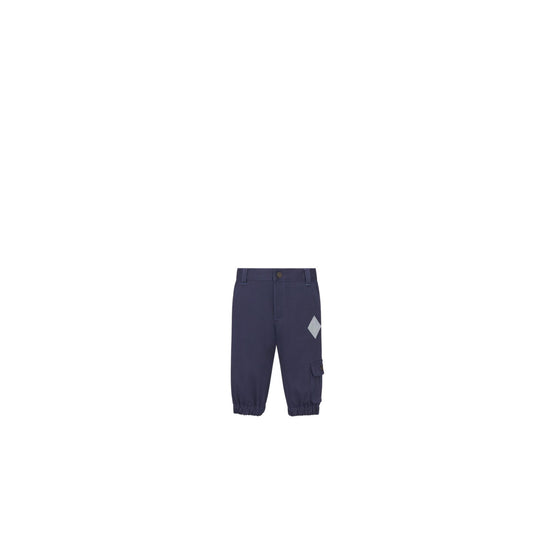 4WBM41PANCY538 - New Born Boy's Woven Pants - 538 Bleu Marine