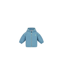 4WBM41RCTFY523 - New Born Boy's Woven Raincoat - 523 Bleu