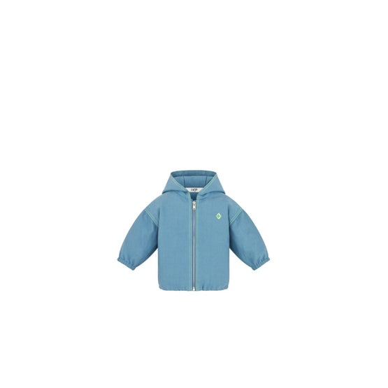 4WBM41RCTFY523 - New Born Boy's Woven Raincoat - 523 Bleu