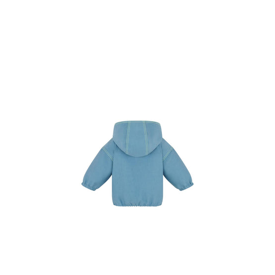 4WBM41RCTFY523 - New Born Boy's Woven Raincoat - 523 Bleu