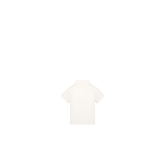 4WBM41SRTAY013 - New Born Boy's Woven Shirt - 013 Blanc Lait