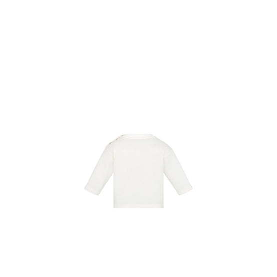 4WBM43TEEAY013 - New Born Boy's Jersey T-Shirt - 013 Blanc Lait