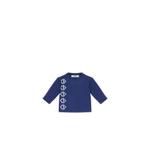 4WBM43TEEBY538 - New Born Boy's Jersey T-Shirt - 538 Bleu Marine
