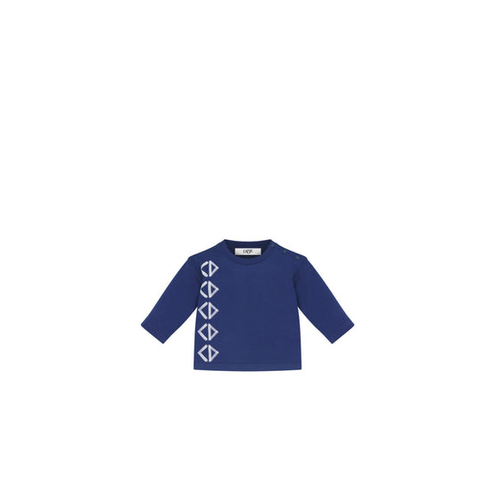 4WBM43TEEBY538 - New Born Boy's Jersey T-Shirt - 538 Bleu Marine