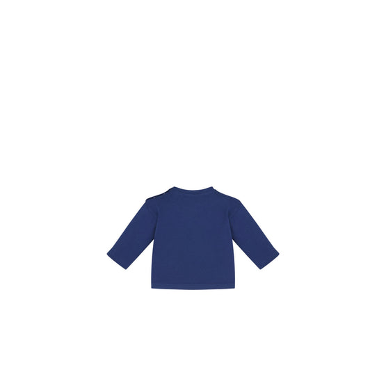 4WBM43TEEBY538 - New Born Boy's Jersey T-Shirt - 538 Bleu Marine