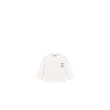 4WBM43TEEEY013 - New Born Boy's Jersey T-Shirt - 013 Blanc Lait