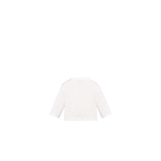 4WBM43TEEEY013 - New Born Boy's Jersey T-Shirt - 013 Blanc Lait