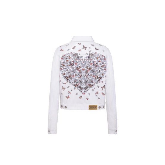 512V11A3033X0832 - Women's Denim Jacket - 0832 Fantaisie Blanc