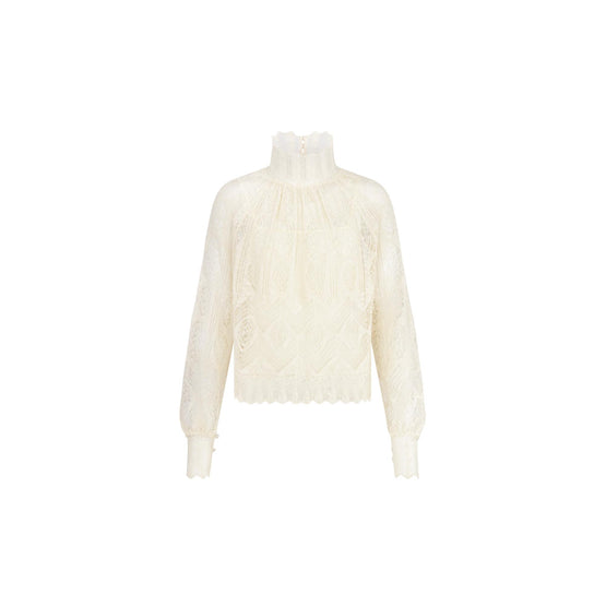 514S25A7005X0300 - Women's Knitwear  Pullover - 0300 Ecru