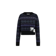 514S37A2023X5858 - Women's Knitwear  Pullover - 5858 Fantaisie Bleu