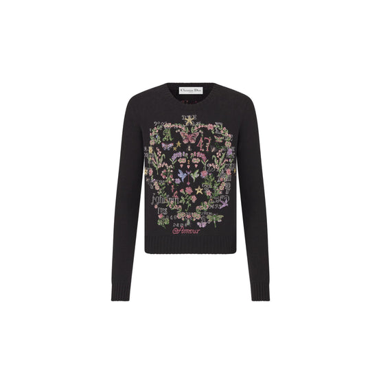 514S57A0017X9964 - Women's Knitwear  Pullover - 9964 Fantaisie Noir
