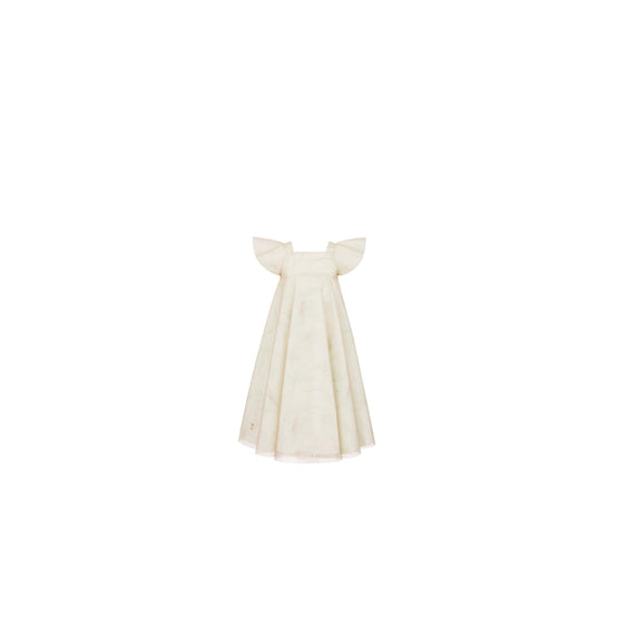 5SBH11DRSEY73I - Kid Girl's Woven Dress - Y73I Vert/Or