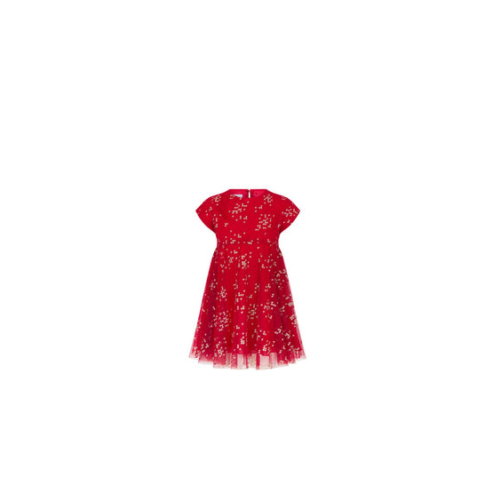 5SBH11DRSSY69G - Kid Girl's Woven Dress - 69G Rouge/Or