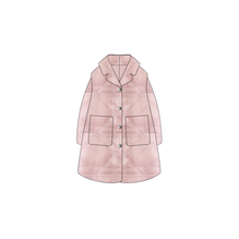 5SBM11COAAY329 - Kid Girl's Woven Coat - 329 Vieux Rose