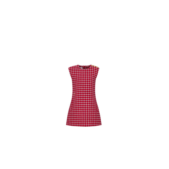 5SBM11DRSPY69G - Kid Girl's Woven Dress - 69G Rouge/Or