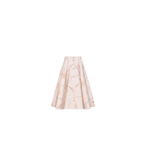 5SBM11SKTQY018 - Kid Girl's Woven Skirt - 018 Blanc Vanille