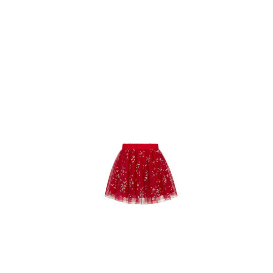 5SBM11SKTSY69G - Kid Girl's Woven Skirt - 69G Rouge/Or