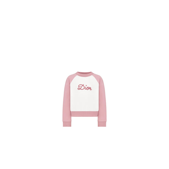 5SBM13SWEBY135 - Kid Girl's Jersey Sweatshirt - 135 Blanc/Rose
