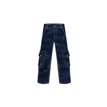 5SBM21PANEY538 - Kid Boy's Woven Pants - 538 Bleu Marine